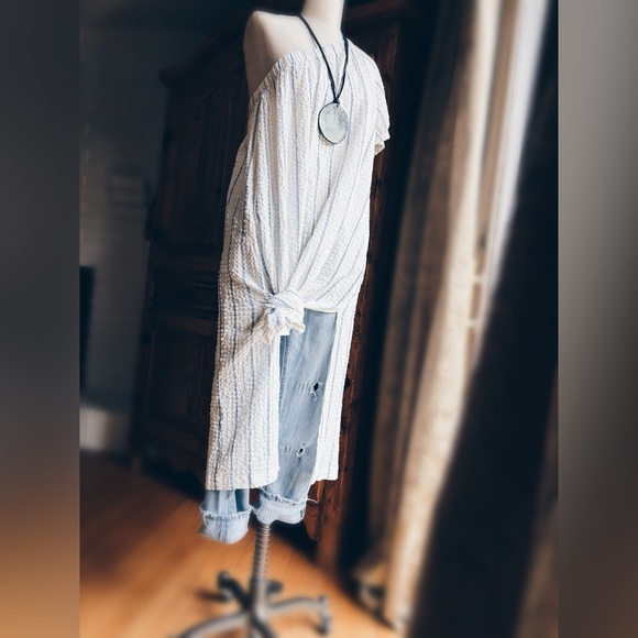 Madewell Midi Dress Seersucker - Picture 13 of 16